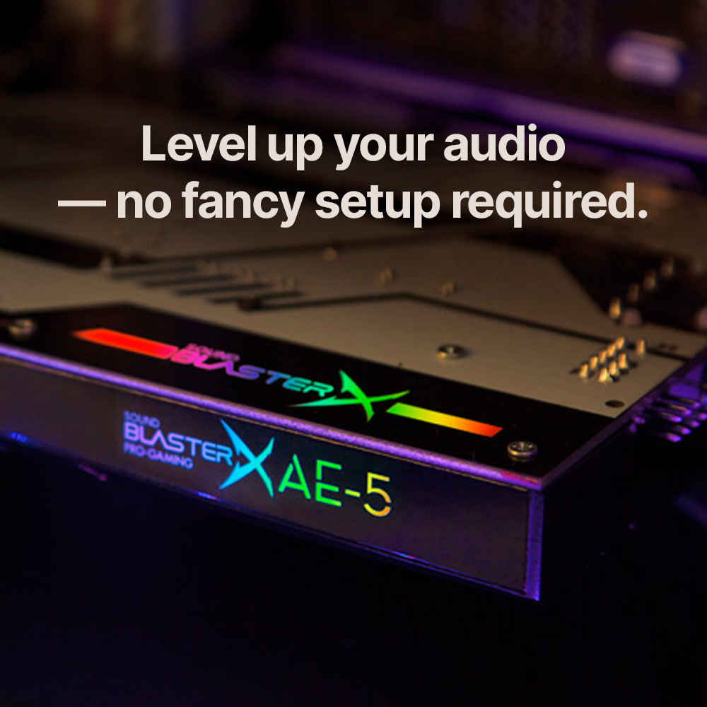 Sound BlasterX AE-5 本体のみ Sound BlasterX AE-5 Plus - Hi-res PCI-e Gaming Sound Card